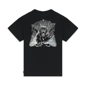 PROPAGANDA - T-SHIRT TRIANGLE PANTHER (NERO) - immagine 2