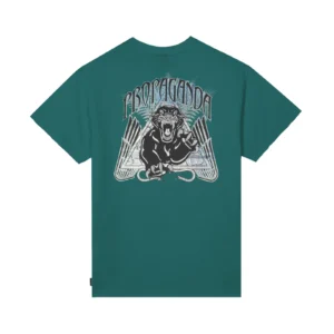 PROPAGANDA - T-SHIRT TRIANGLE PANTHER (VERDE) - immagine 2