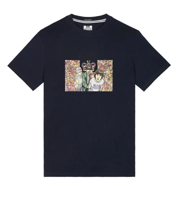 WEEKEND OFFENDER - Number 5 Graphic T-Shirt Navy