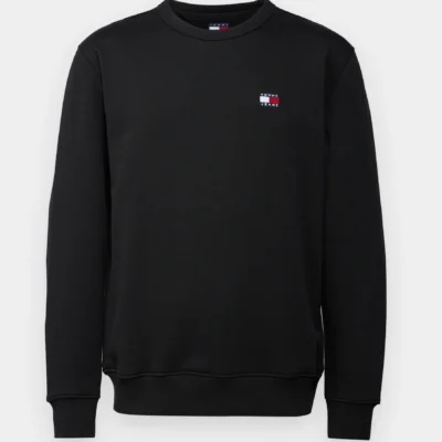 Tommy Jeans BADGE CREW - Felpa - (NERA)