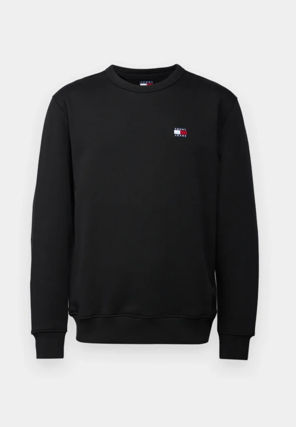 Tommy Jeans BADGE CREW - Felpa - (NERA)